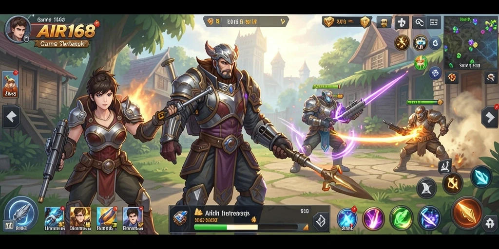 Tampilan gameplay yang seru dan strategis di AIR168.