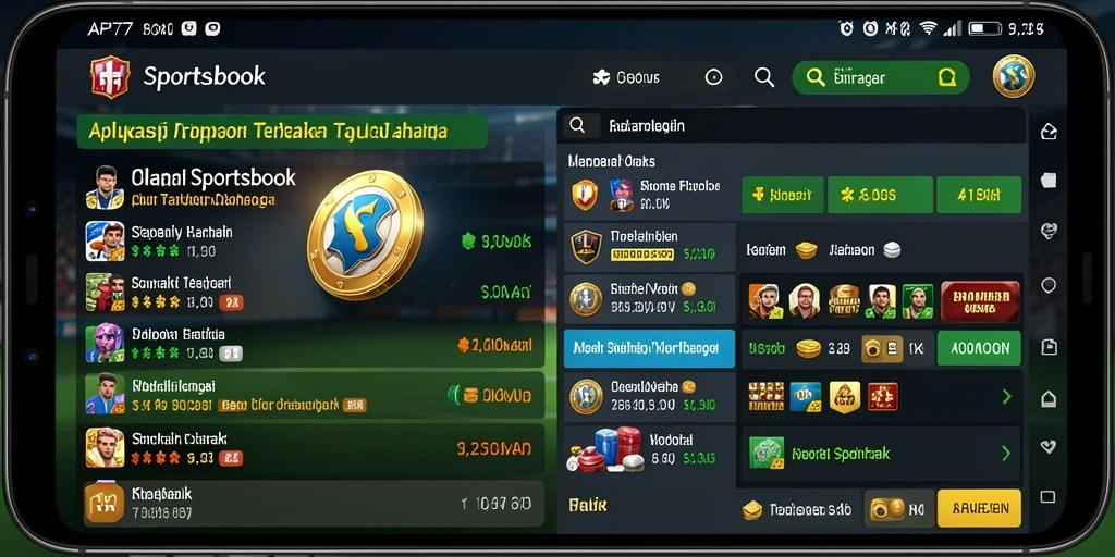 Tampilan gameplay Sportsbook yang menarik dari API77.