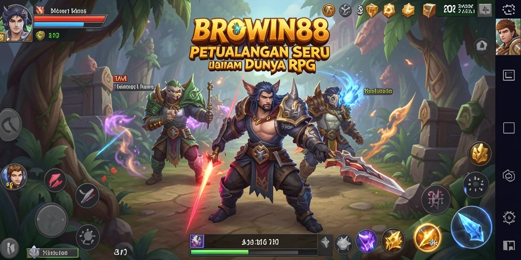 Gameplay seru di BROWIN88 dengan pertarungan epik.