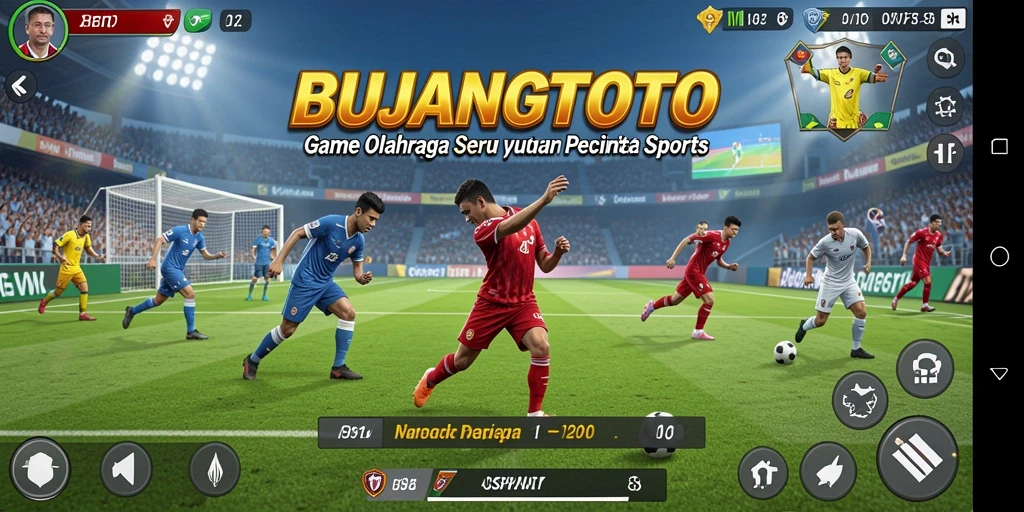 Tangkapan layar dari gameplay seru BUJANGTOTO di arena olahraga.