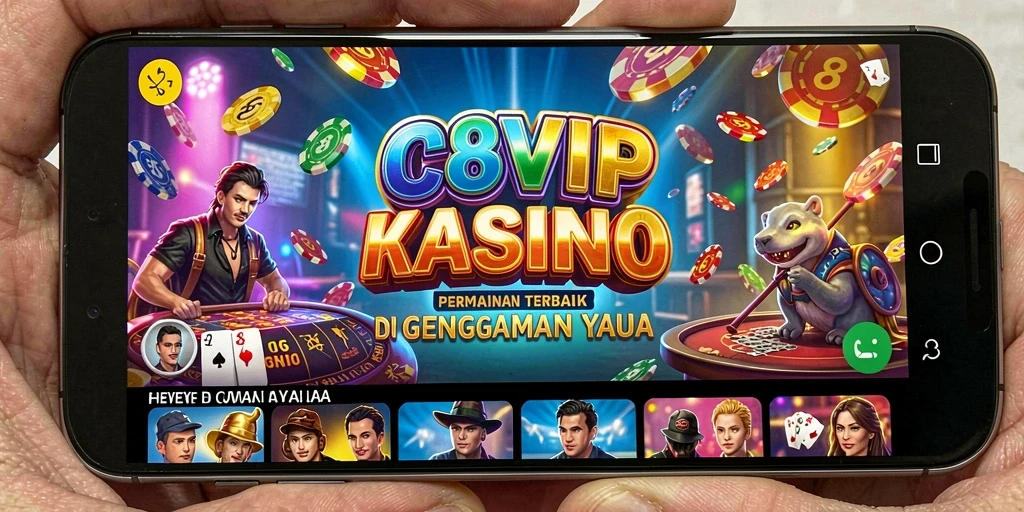 Tampilan gameplay C8VIP yang menakjubkan dan penuh aksi Kasino.