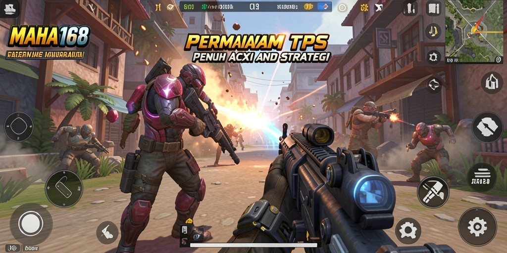 Tampilan gameplay aksion tinggi di <strong>MAHA168</strong>, menunjukkan pertempuran mendebarkan.