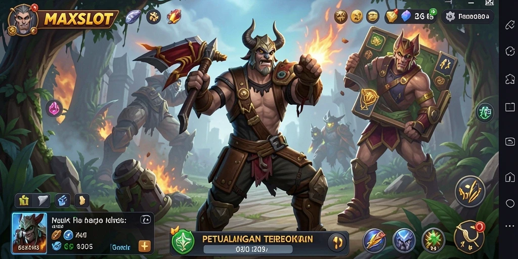 Tampilan gameplay Open World yang menakjubkan dari MAXSLOT.