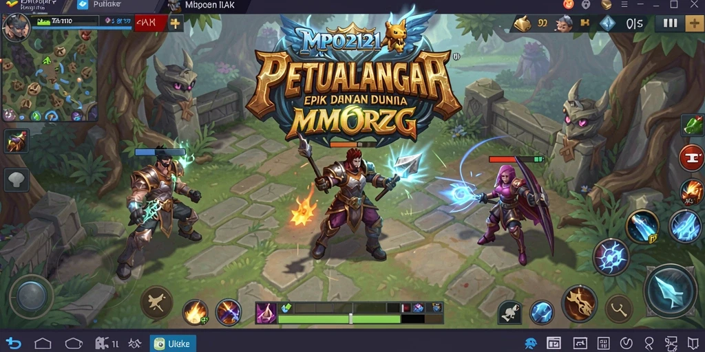 Tampilan gameplay MPO2121 dengan pertarungan seru dan grafis menawan.