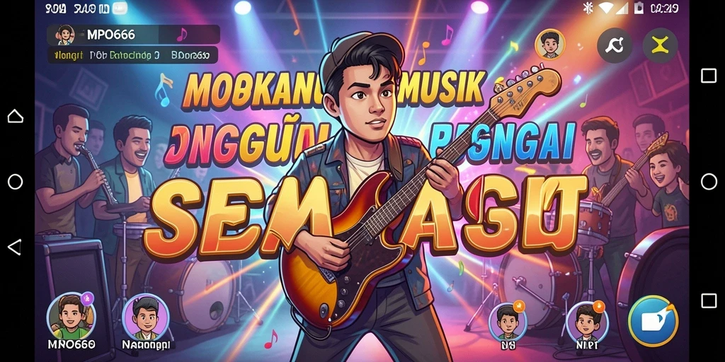 Screenshot MPO666 menampilkan gameplay seru yang menguji keterampilan musik.