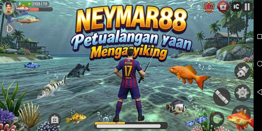 Tampilan gameplay menarik dari NEYMAR88 dengan pengalaman memancing yang nyata.