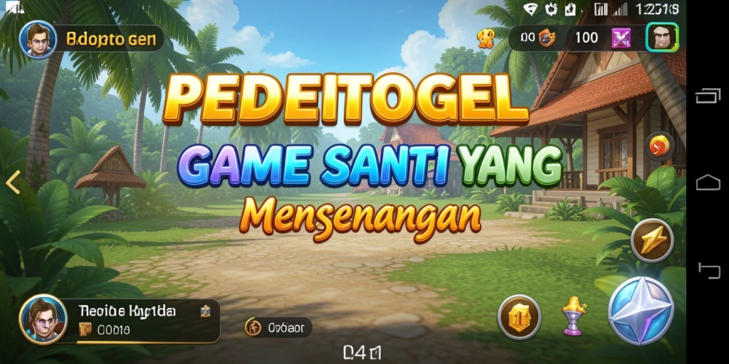 Screenshot gameplay PEDETOGEL yang penuh warna dan menarik.