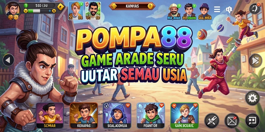 Tampilan menakjubkan dari gameplay POMPA88 yang seru.