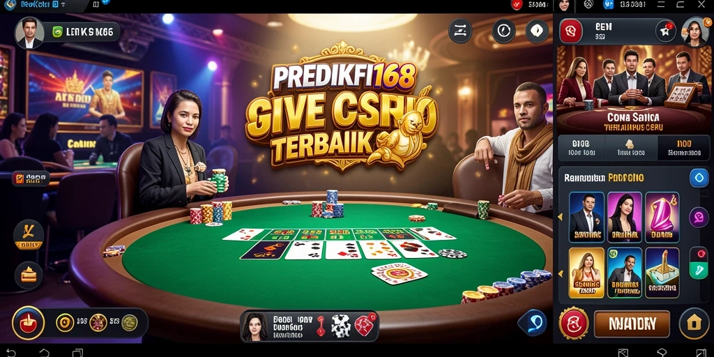 Tampilan gameplay Live Casino yang mendebarkan di PREDIKSI168.