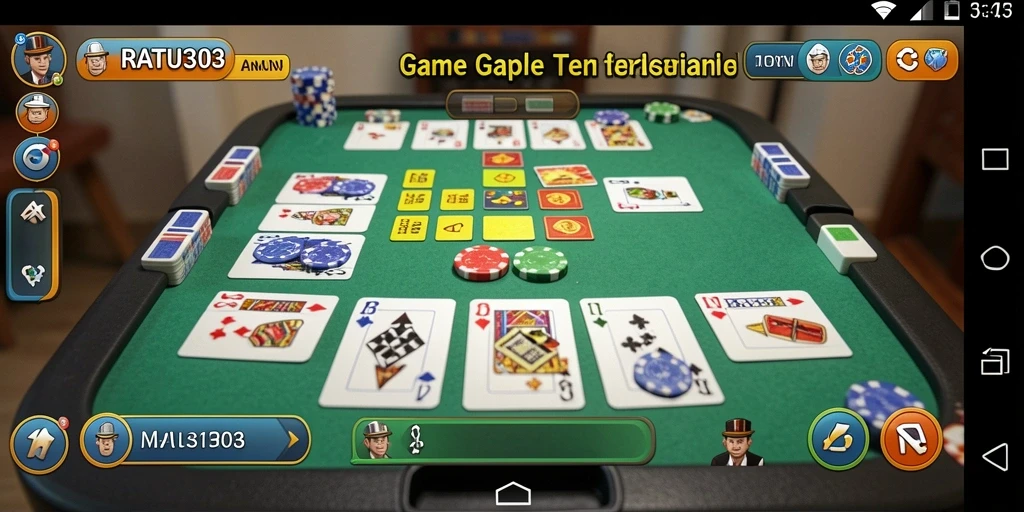Tampilan gameplay Gaple yang menarik dalam RATU303.