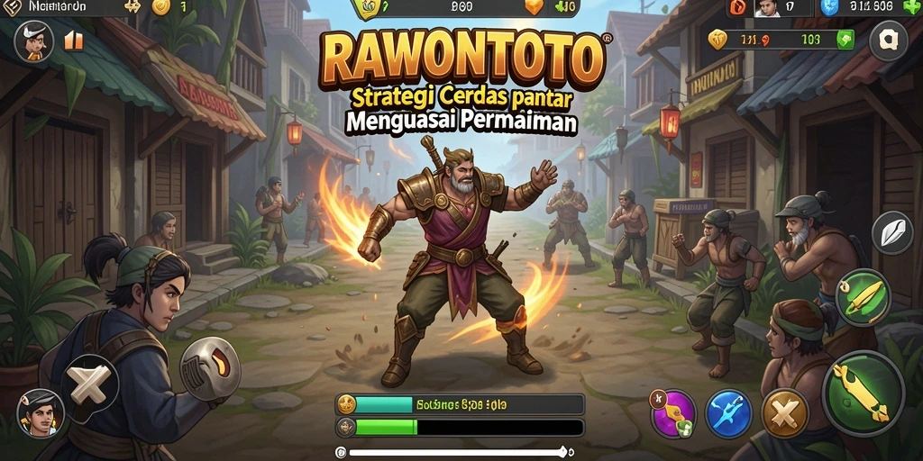 Tampilan gameplay menarik dari RAWONTOTO yang menampilkan elemen strategi.