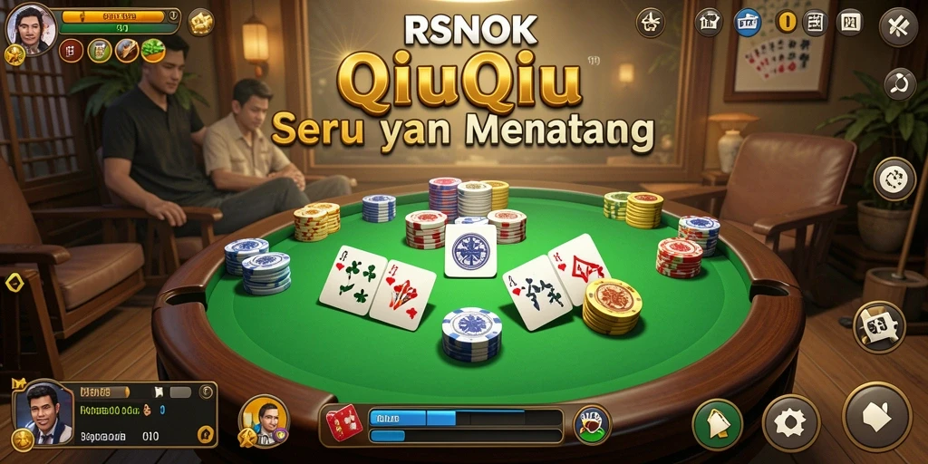 Tampilan utama gameplay QiuQiu di RSNOK yang menegangkan.