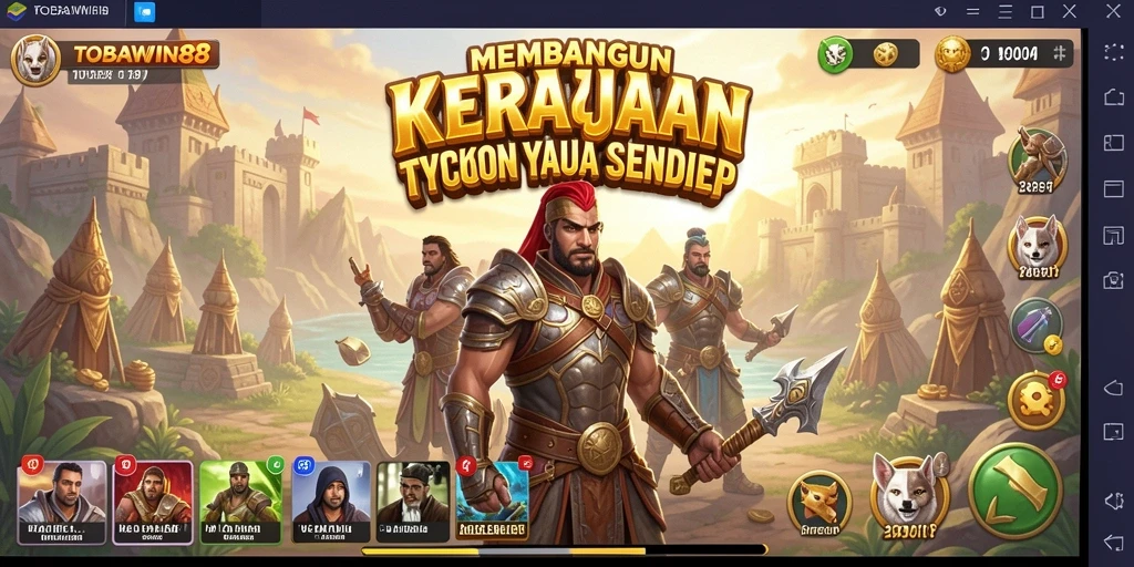 Screenshot gameplay TOBAWIN88 menampilkan aksi membangun bisnis yang seru.