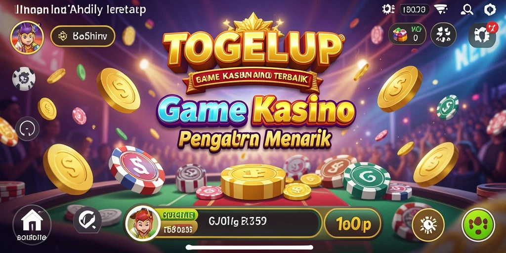 Tampilan antarmuka utama TOGELUP dengan permainan Kasino yang menarik.