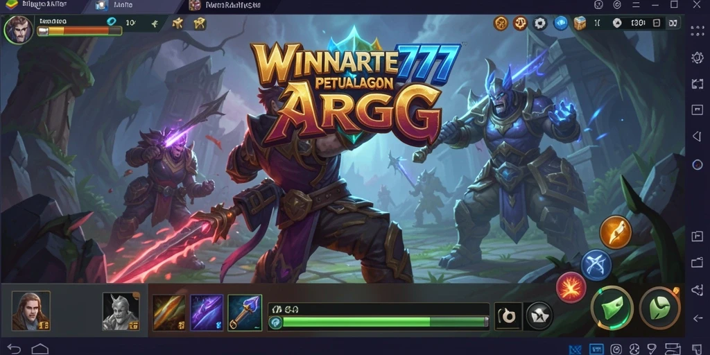 Tangkapan layar menunjukkan aksi pertempuran seru di WINRATE777.